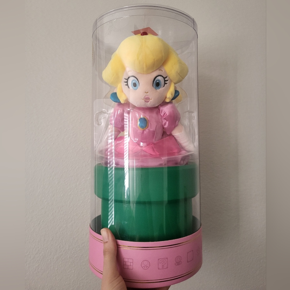 Super Mario Nintendo TOKYO Princess Peach Warp Pipe Plush Toy